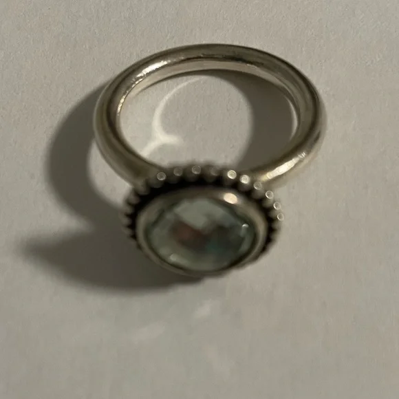 PANDORA Autumn Skies Stackable Ring with Green Amethyst. Size 7. - Picture 3 of 6